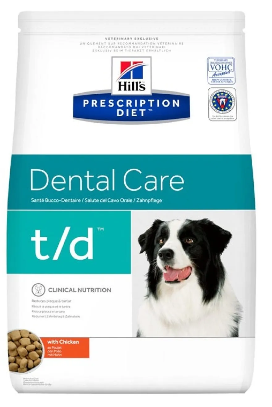 Hill's Prescription Diet T/D Dental Care Crocchette Pollo Per Cani Sacco 3kg