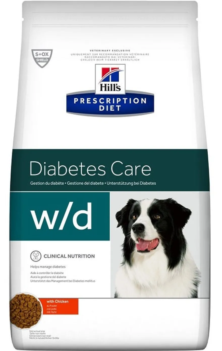 Hill's Prescription Diet W/D Diabetes Care Crocchette Pollo Per Cani 1,5kg