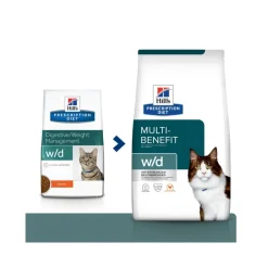 Hill's Prescription Diet W/D Multi-benefit Crocchette Pollo Per Gatti Sacco 3kg