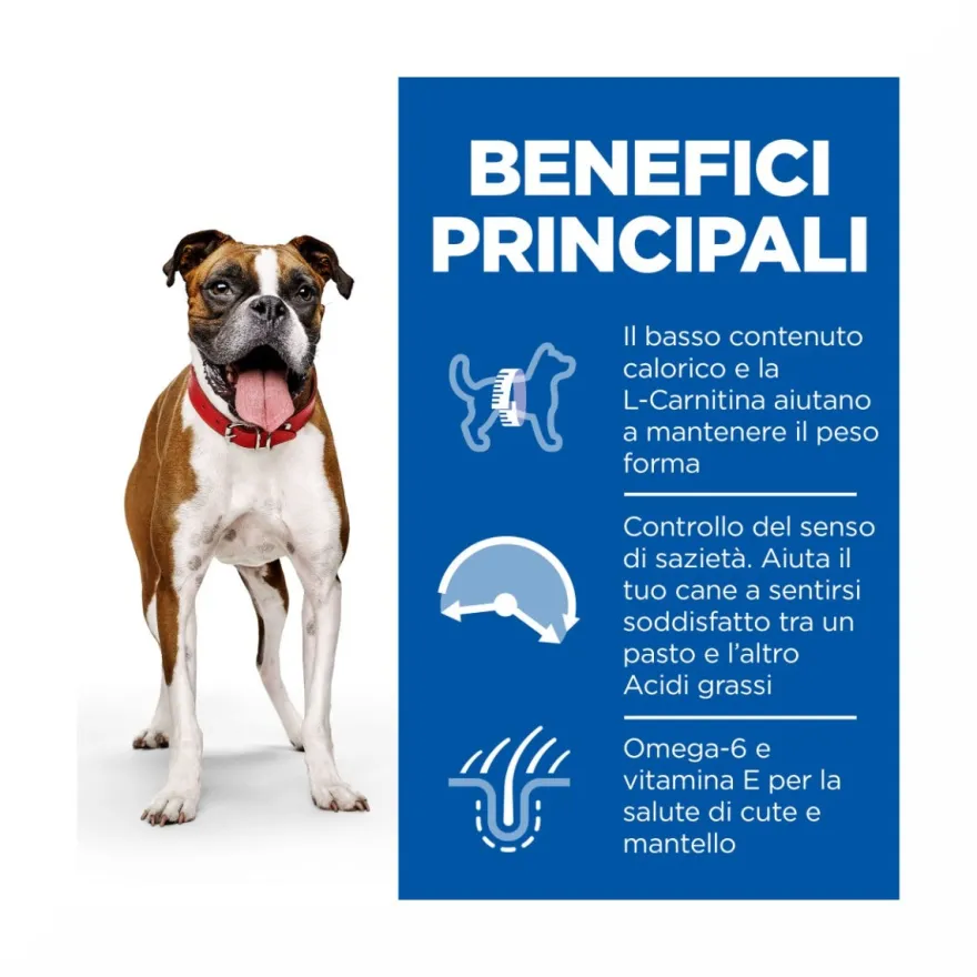 Hill's Science Plan Light Adult Crocchette Con Pollo Per Cani Taglia Media Sacco 14 Kg