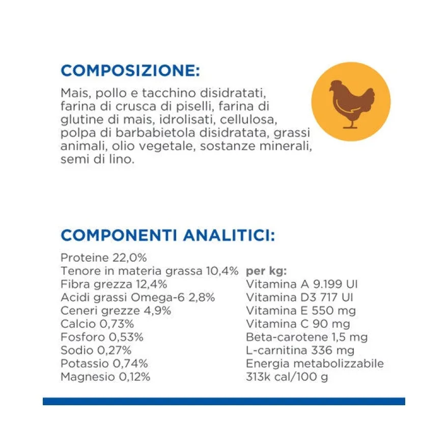Hill's Science Plan Light Crocchette Pollo Per Cani Taglia Media 12kg