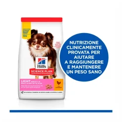 Hill's Science Plan Light Small & Mini Adult Crocchette Con Pollo Per Cani Sacco 6 Kg