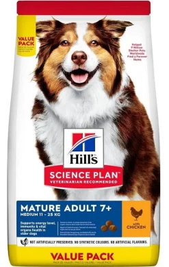 Hill's Science Plan Mature Adult 7+ Medium 11-25 Kg Chicken Cibo Secco Per Cani 2,5kg