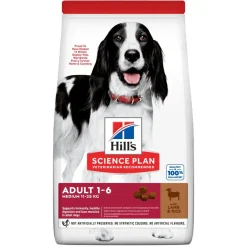 Hill's Science Plan Medium Adult Crocchette con Agnello e Riso per Cani Sacco 14 Kg