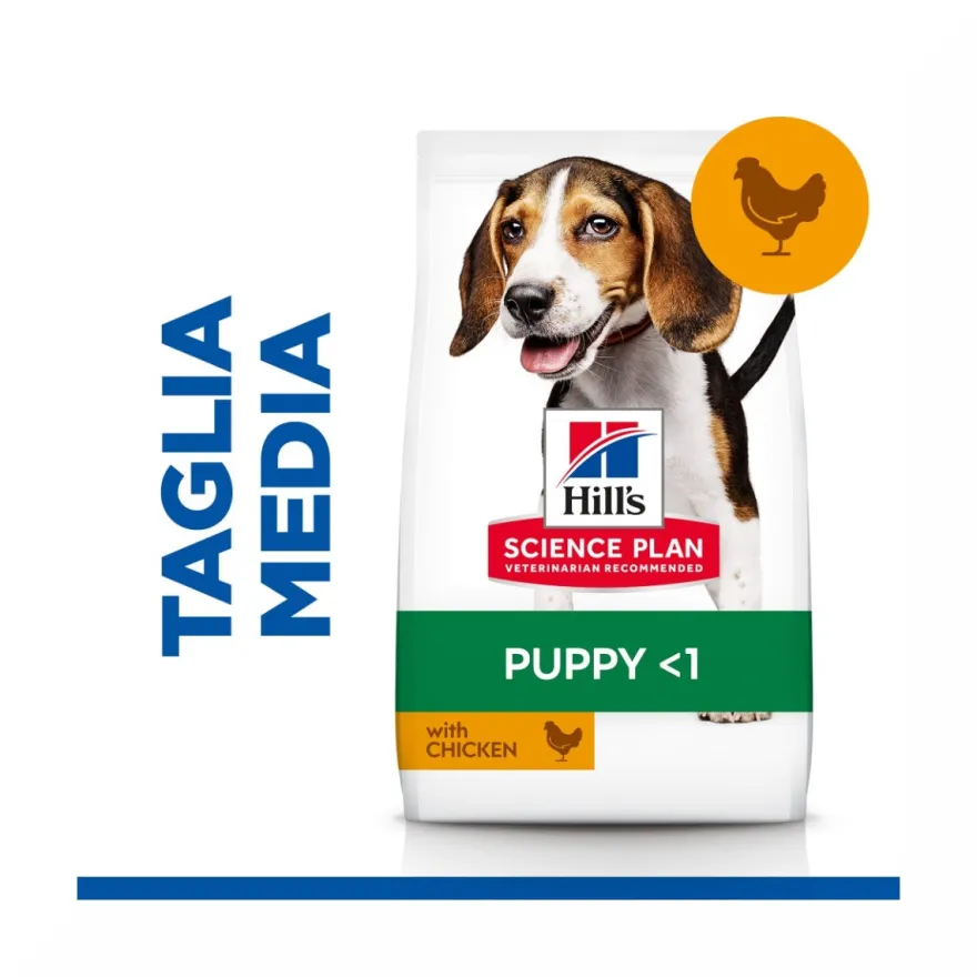 Hill's Science Plan Medium Breed Puppy Crocchette Con Pollo Per Cuccioli Sacco 14 Kg