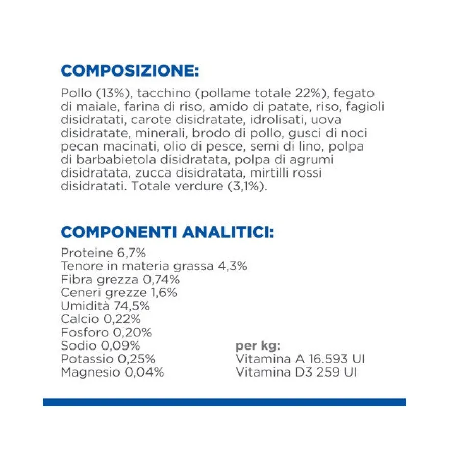 Hill's Science Plan Perfect Digestion Bocconcini Pollo E Verdure Cani Lattina 363g