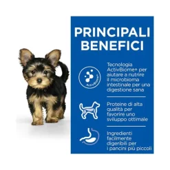 Hill's Science Plan Perfect Digestion Crocchette Pollo E Riso Integrale Per Cani Cuccioli Taglia Small Sacco 1,5 Kg