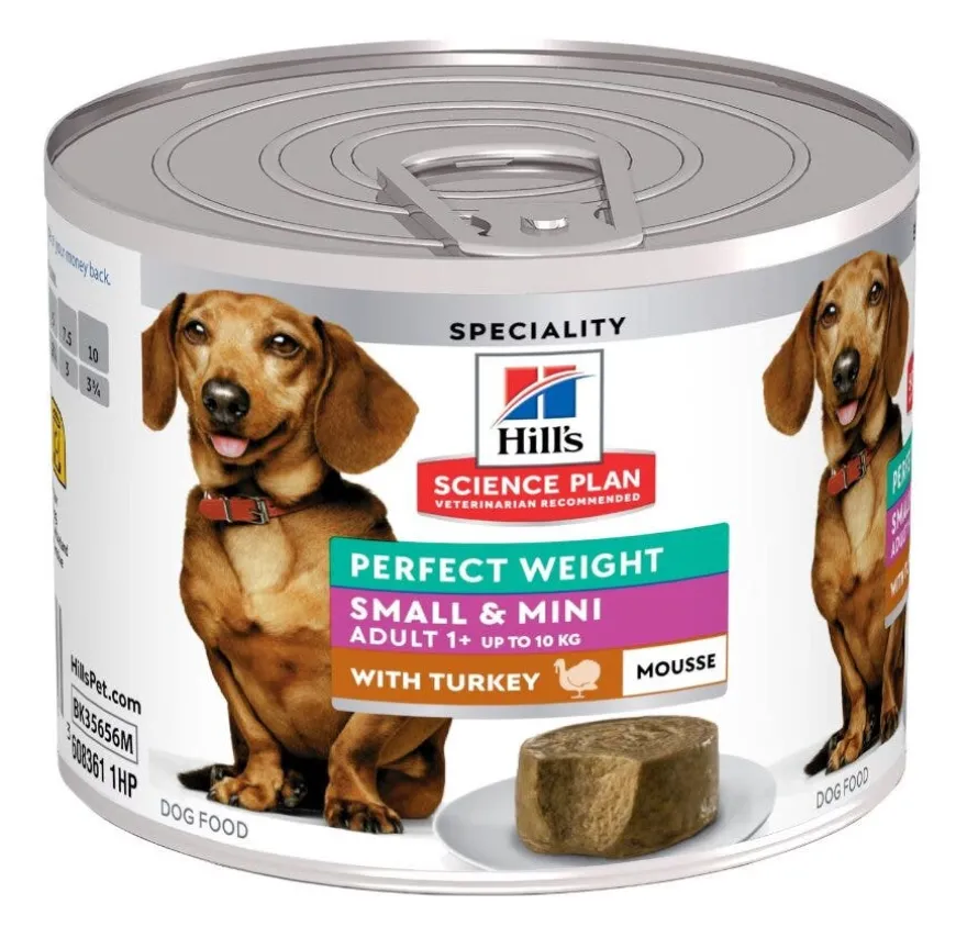 Hill's Science Plan Perfect Weight Adult Small & Mini Tacchino Alimento Per Cani 200g