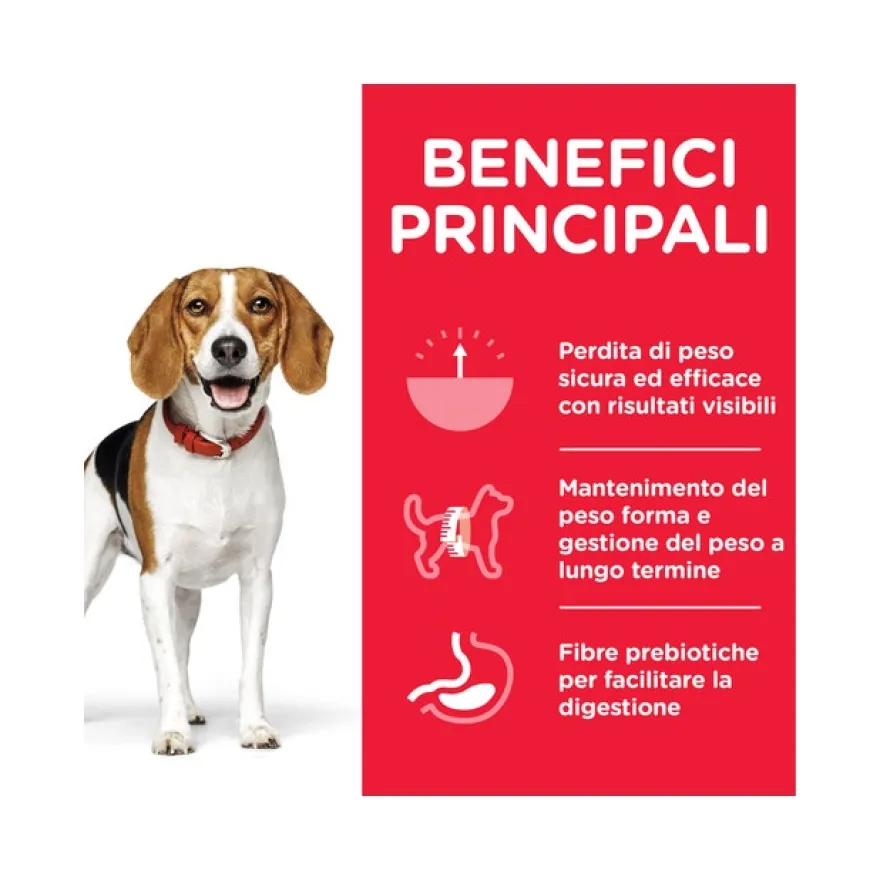 Hill's Science Plan Perfect Weight Crocchette Pollo Per Cani Taglia Media Sacco 12kg