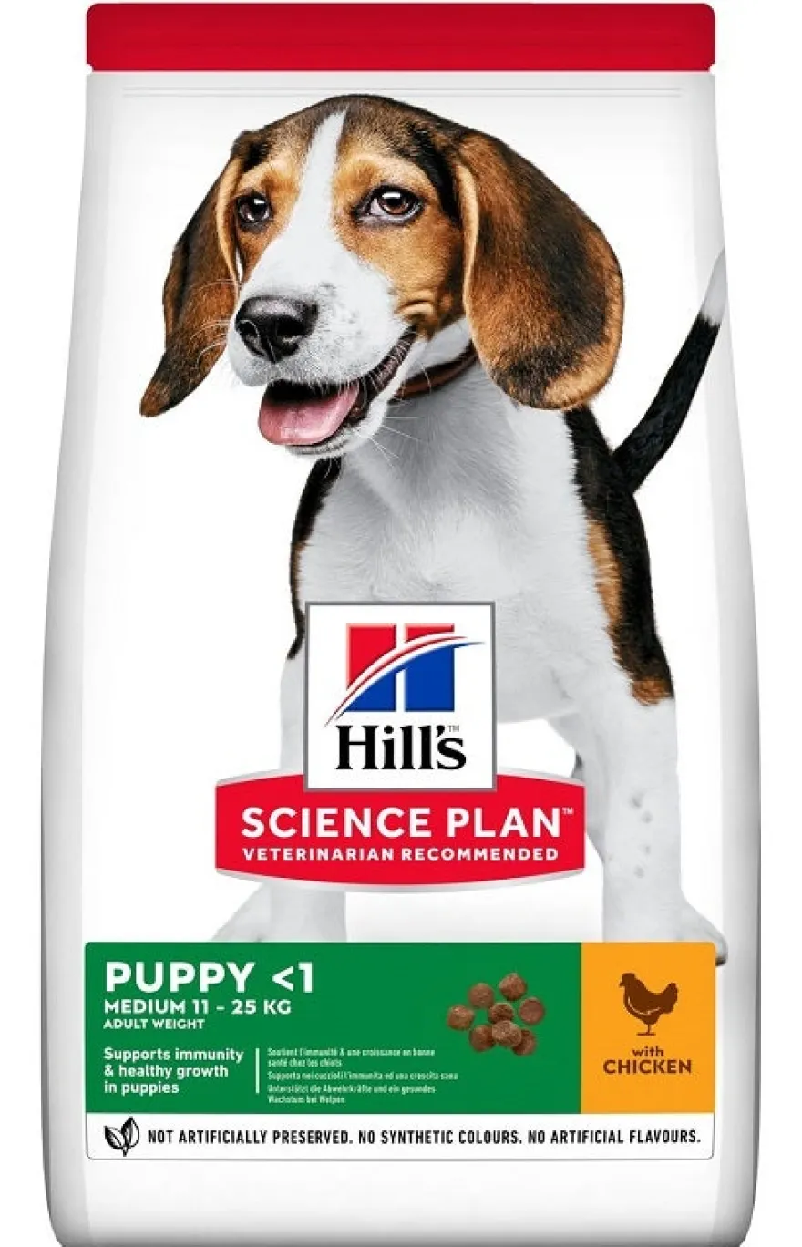 Hill's Science Plan Puppi Medium Crocchette Pollo Per Cani Cuccioli Di Taglia Media 11-25 Kg Sacco 800g