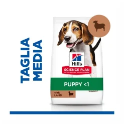 Hill's Science Plan Puppy Medium Crocchette All'agnello E Riso Per Cuccioli Sacco 14 Kg