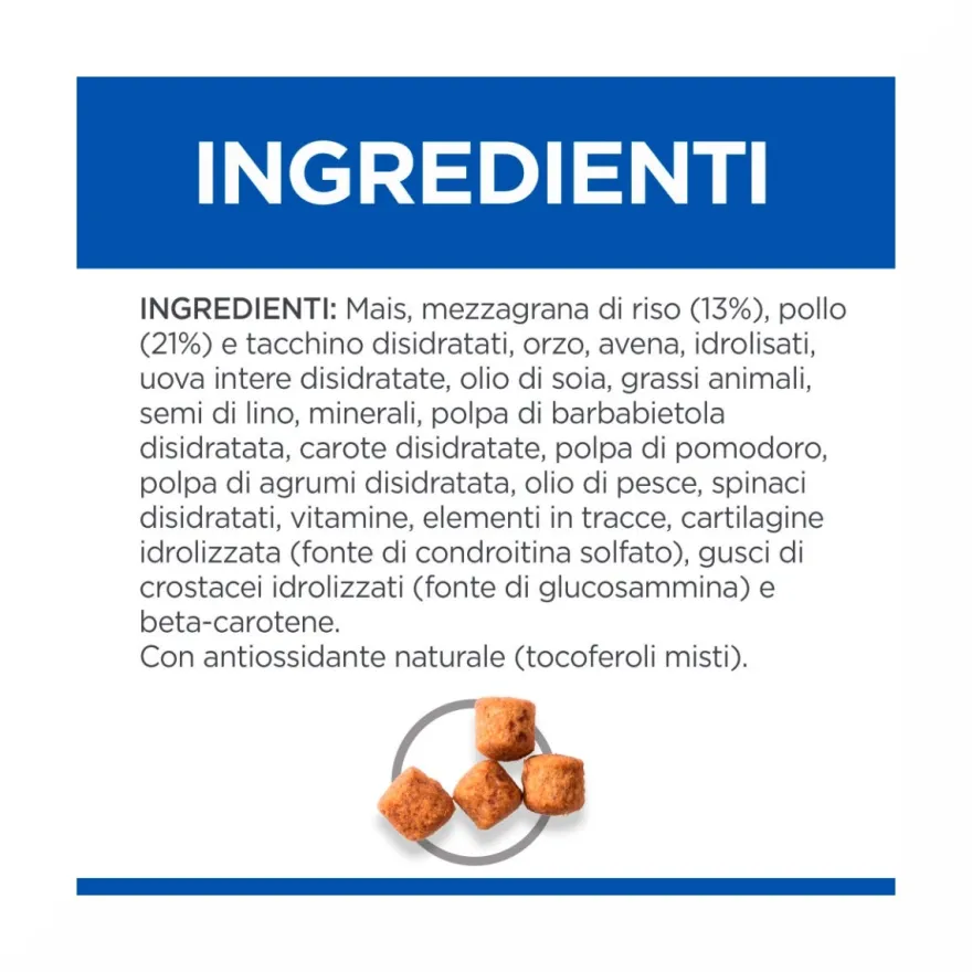Hill's Science Plan Senior Vitality Mature Adult 6+ Crocchette Con Pollo E Riso Per Cani Taglia Grande 12Kg