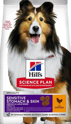 Hill's Science Plan Sensitive Stomach&Skin Medium Adult Cani Pollo 12Kg