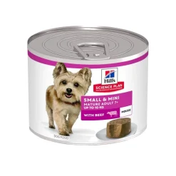 Hill's Science Plan Small&Mini Mature Adult Alimento Per Cani Con Manzo Scatoletta 200g