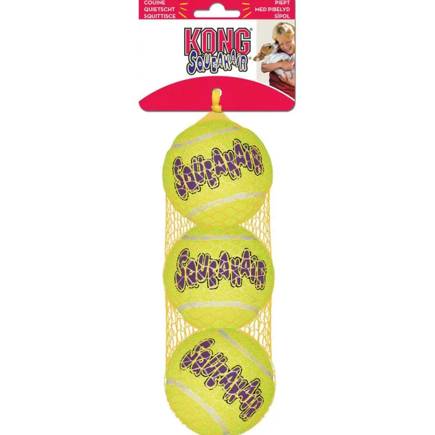 Hunter Gioco Kong Squeakair Balls Per Cani Taglia Media 3 Palline