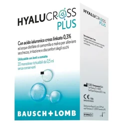 Hyalucross Plus Gocce Oculari Per Occhi 20 Flaconcini Monodose