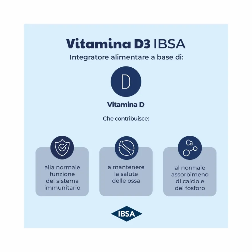 Ibsa Vitamina D3 1000UI - 30 Film Orodispersibili