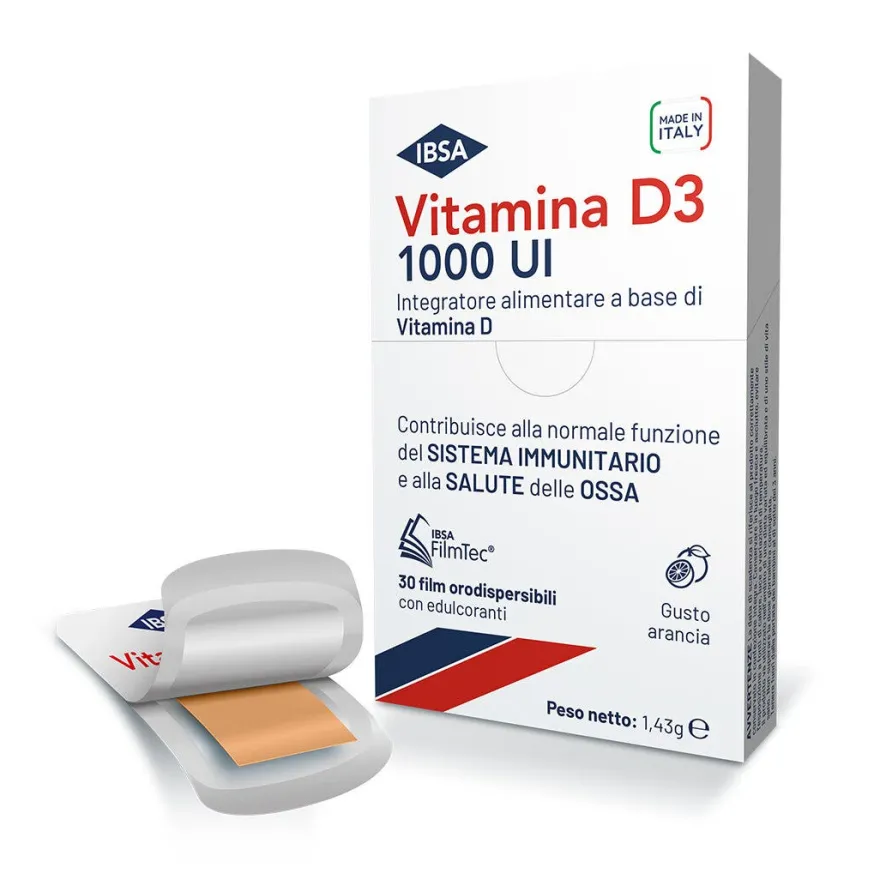 Ibsa Vitamina D3 1000UI - 30 Film Orodispersibili