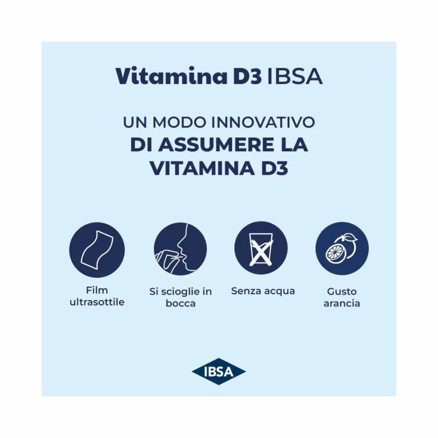 Ibsa Vitamina D3 1000UI - 30 Film Orodispersibili