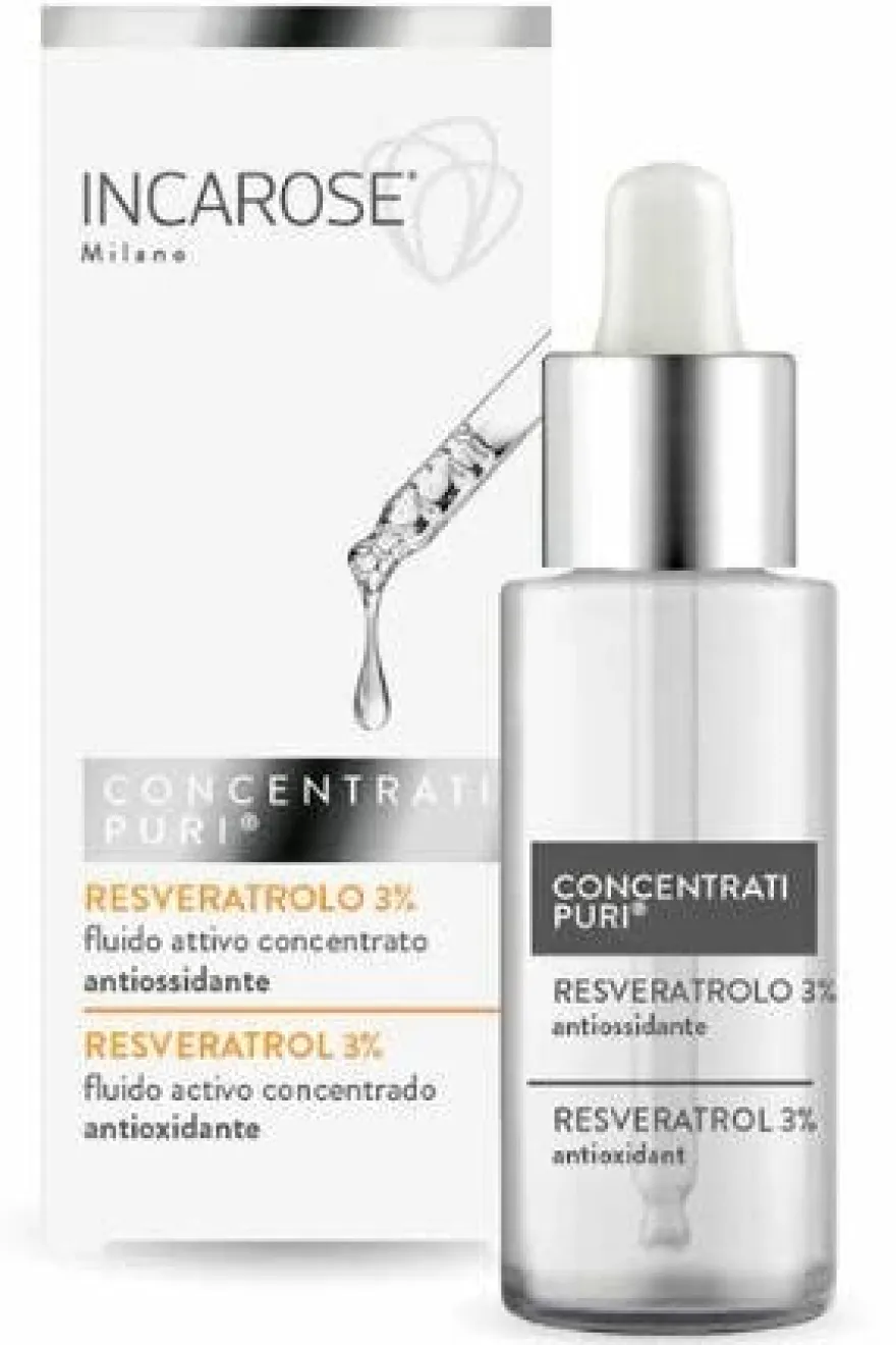 Incarose Concentrati Puri Fluido Resveratrolo Antiossidante 15ml