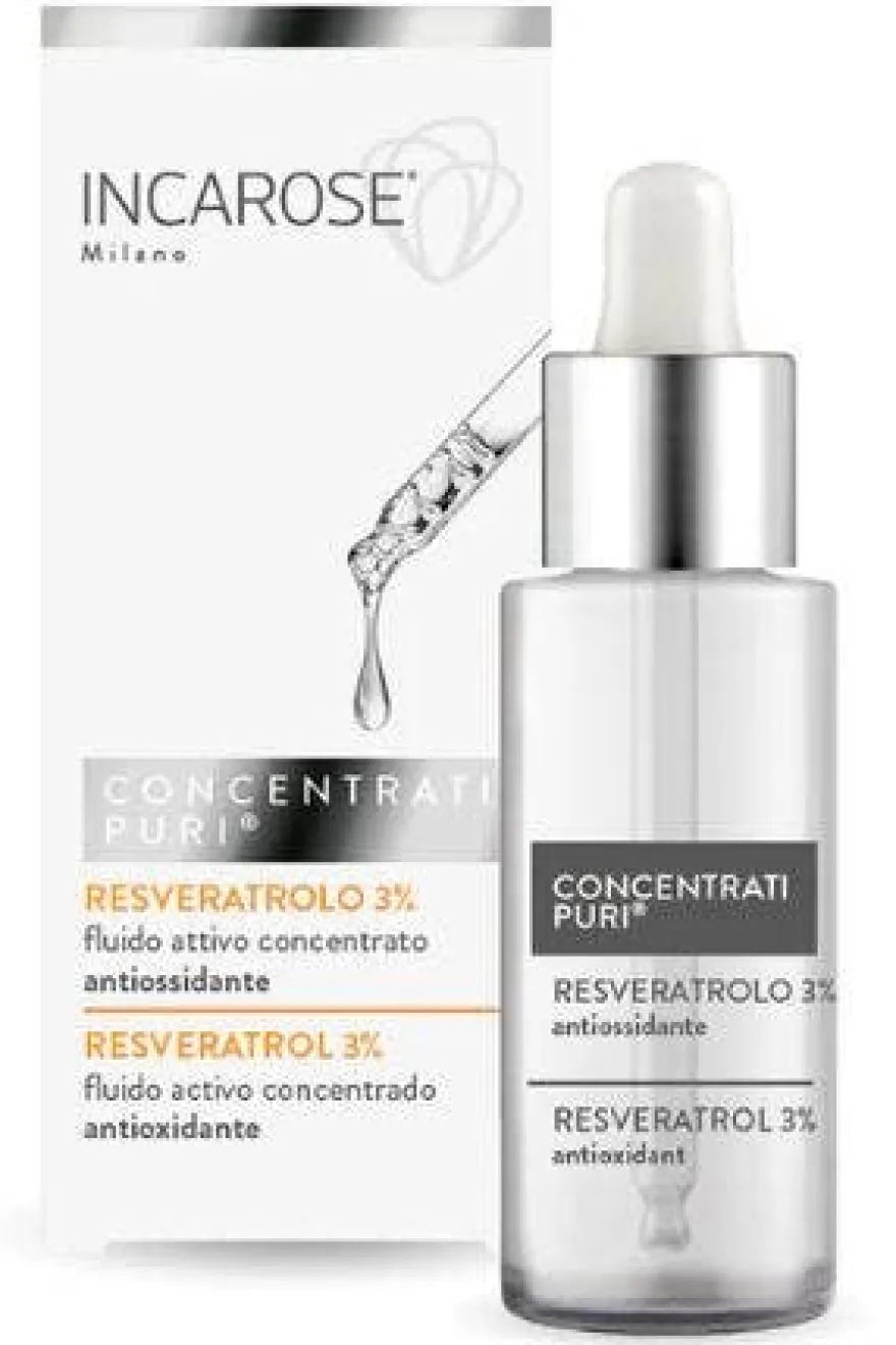 Incarose Concentrati Puri Fluido Resveratrolo Antiossidante 15ml