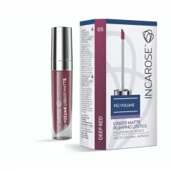 Incarose Più Volume Liquid Matte Plumping Lipstick 05 Deep Red