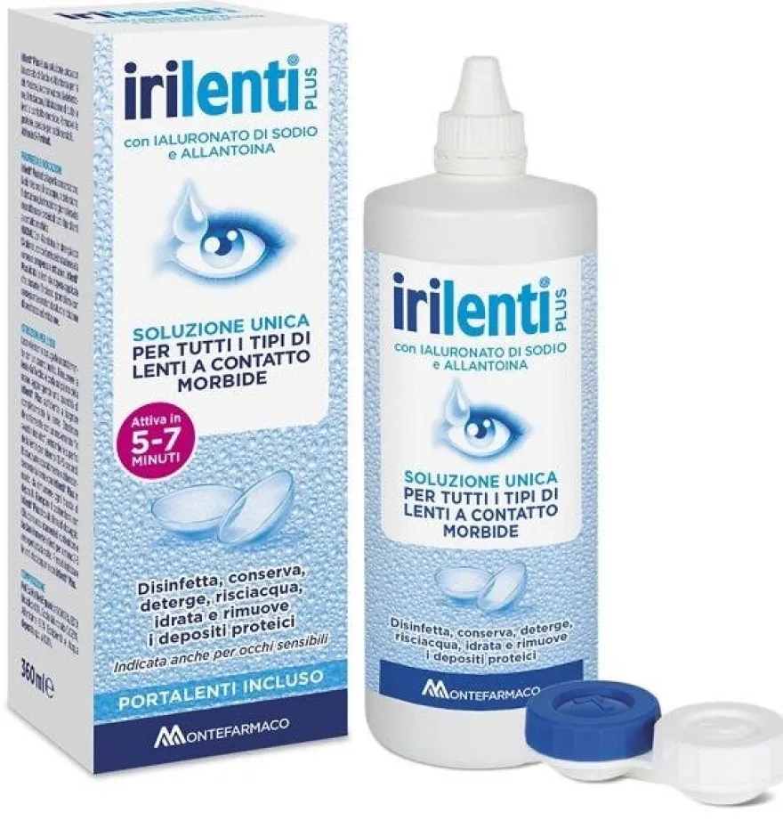 Irilenti Plus Soluzione Unica Per Lenti A Contatto 360ml + Portalenti