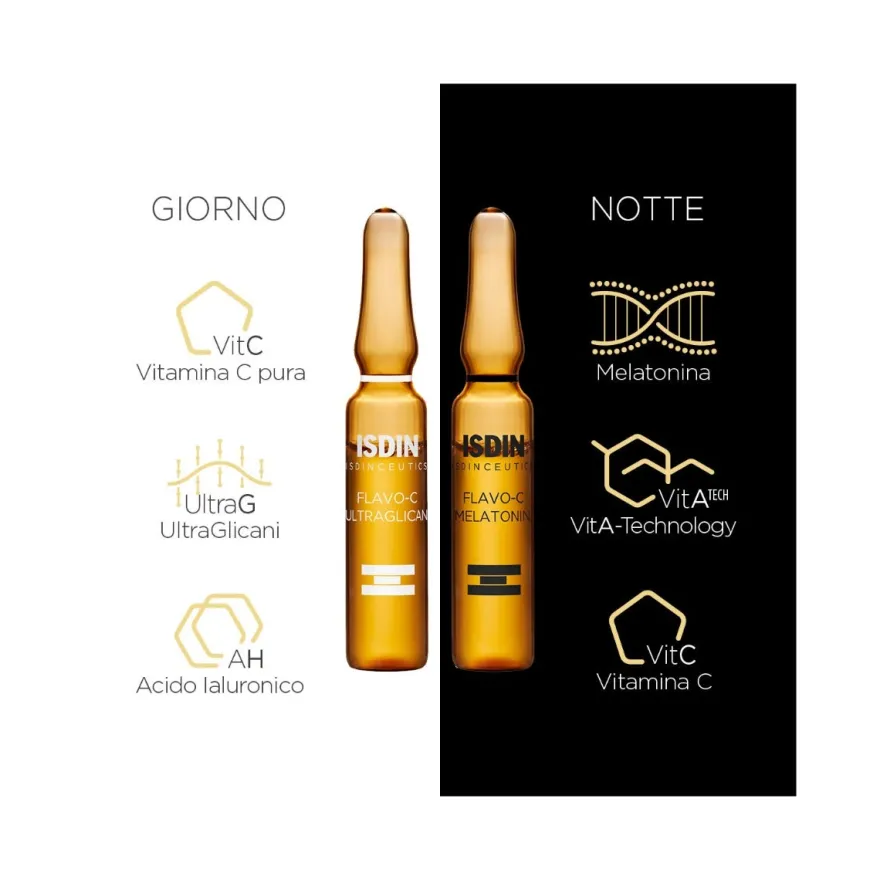 Isdin Isdinceutics Flavo C Day&Night Viso 20 Fiale