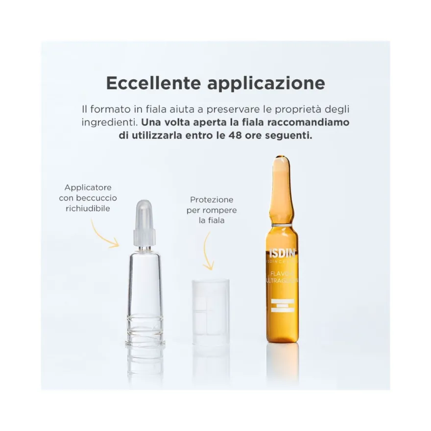 Isdin Isdinceutics Flavo-C Ultraglican Viso 30 Fiale