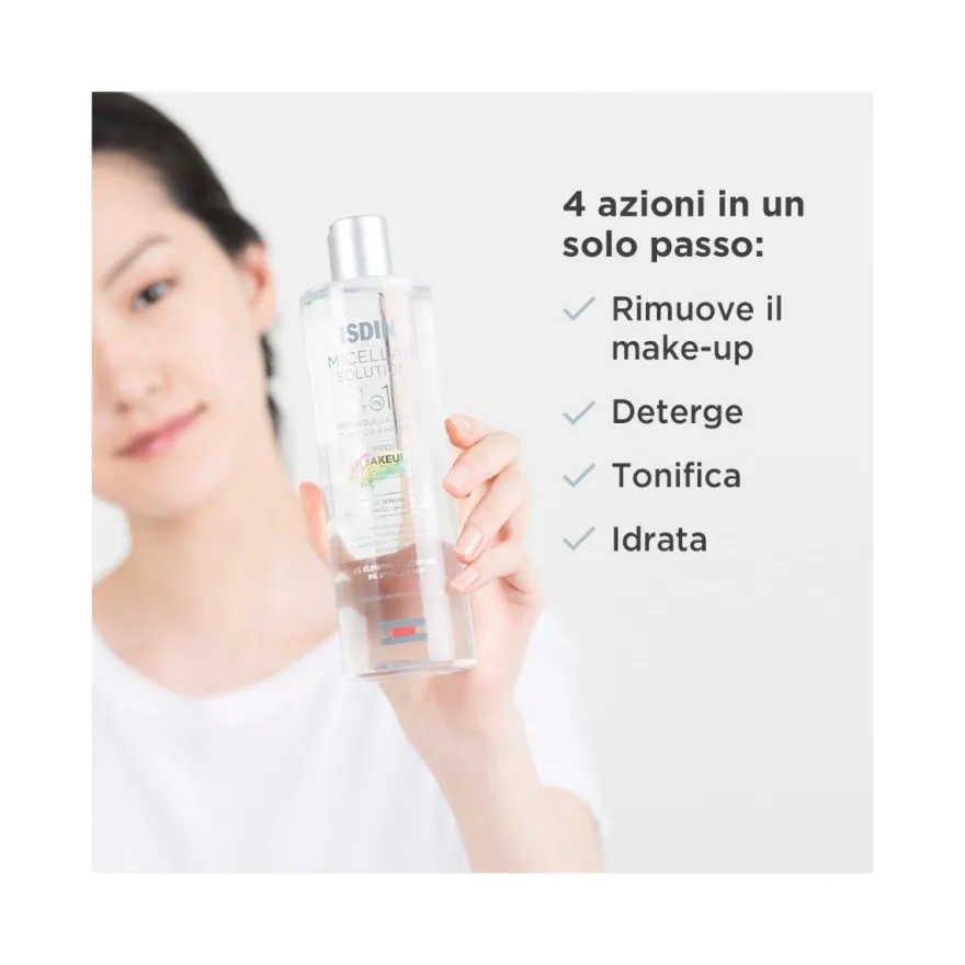 Isdin Micellar Solution Detersione Idratante Viso 400ml