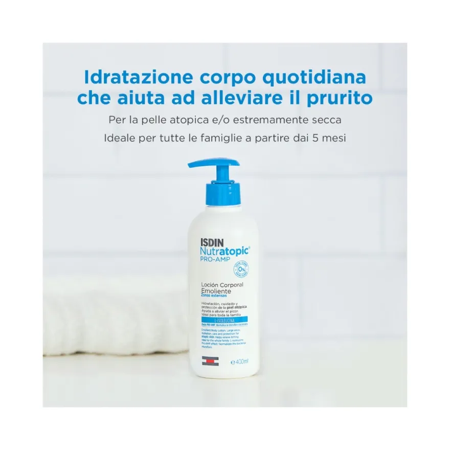 Isdin Nutratopic PRO-AMP Lozione Emolliente Pelle Atopica 400ml