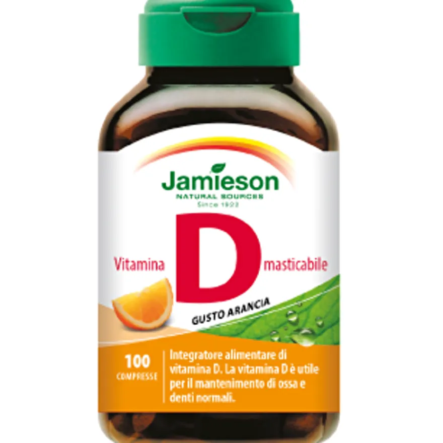 Jamieson Vitamina D Masticabile Arancia 100 Compresse