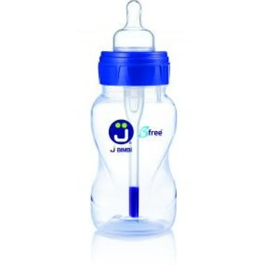 J Bimbi B Free Classic Biberon Polipropilene Anticoliche Tettarella Silicone 330ml 3 Mesi+