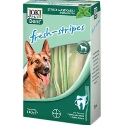 Joki Dent Fresh-Stripes Snack Igiene Dentale Cani Taglia Grande 140g