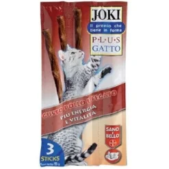 Joki Plus Bastoncino Con Pollo/Fegato Gatti Adulti 3x5g