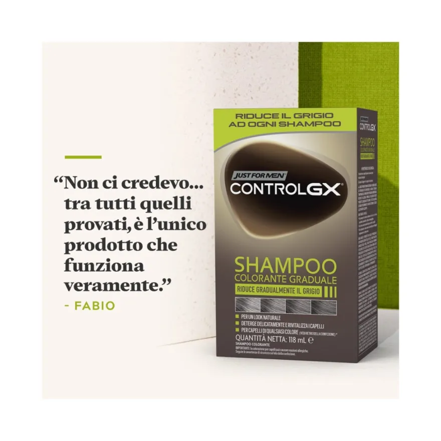 Just For Men Control Gx Shampoo Colorante Graduale 118ml