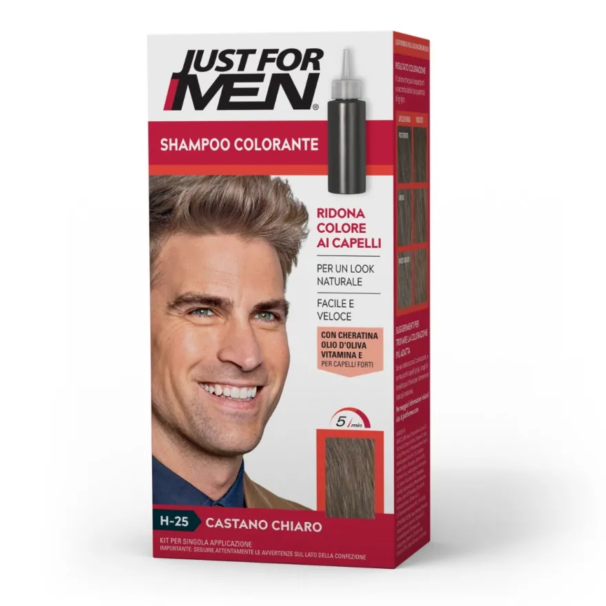 Just For Men Shampoo Colorante Castano Chiaro 30ml