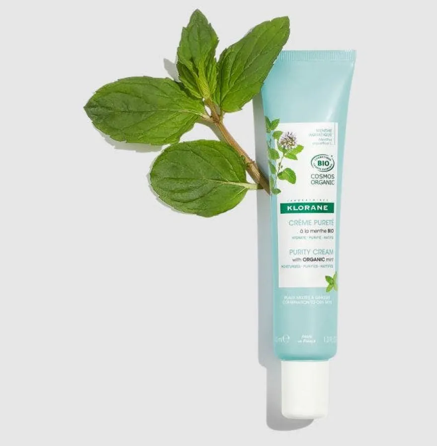 Klorane Crema Purificante Viso Menta Acquatica Bio 40ml