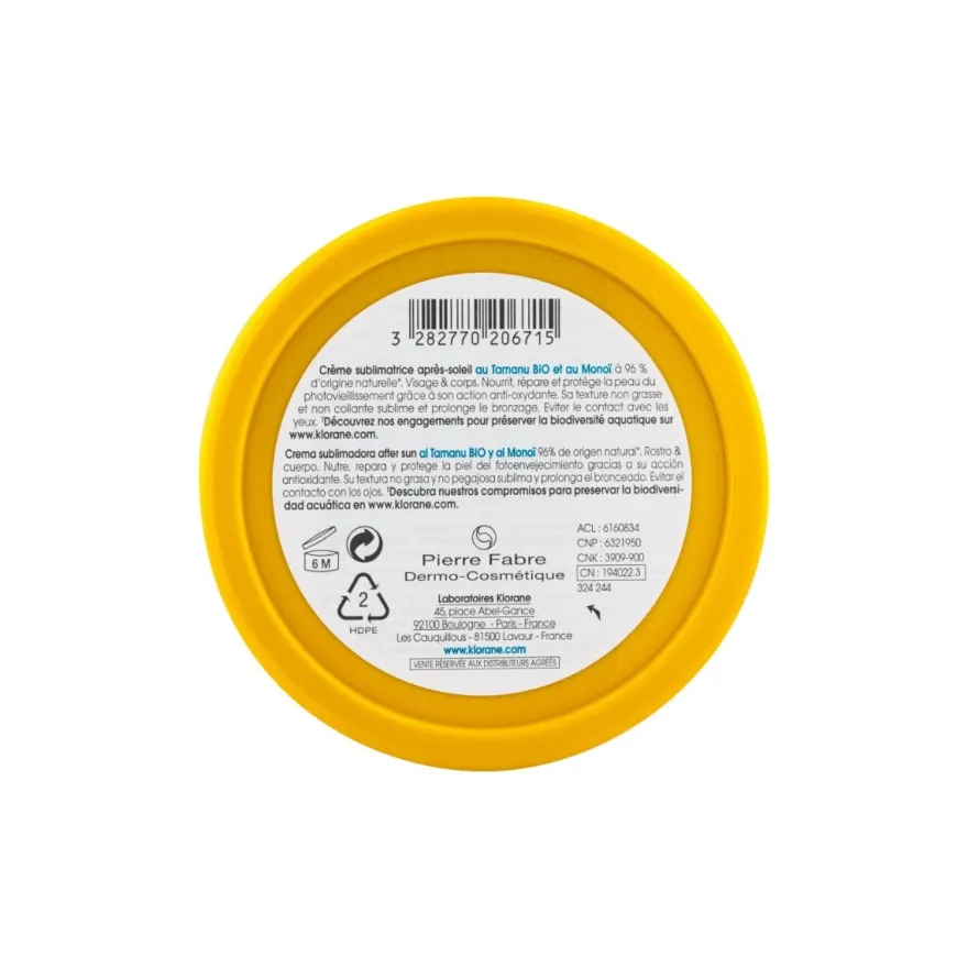 Klorane Crema Sublimatrice Doposole Viso E Corpo 200ml