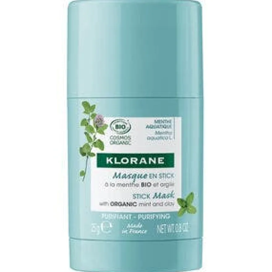 Klorane Maschera Stick Purificante Menta Acquatica Bio 25g