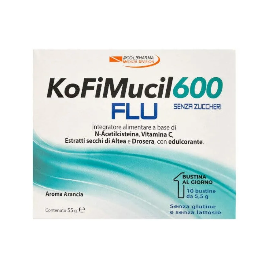 Kofimucil 600 Flu 10 Bustine