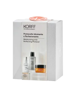 Korff Cofanetto Idratante Perfezionante Soluzione Esfoliante 100ml + Siero Viso 30ml + Crema Viso 50ml