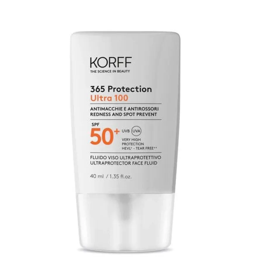 Korff 365 Protection Ultra 100 Fluido Viso Ultraprotettivo 40ml SPF50+