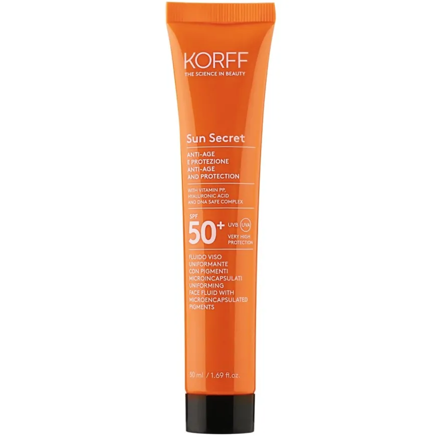 Korff Sun Secret Fluido Viso Uniformante 01 Light 50ml SPF50+