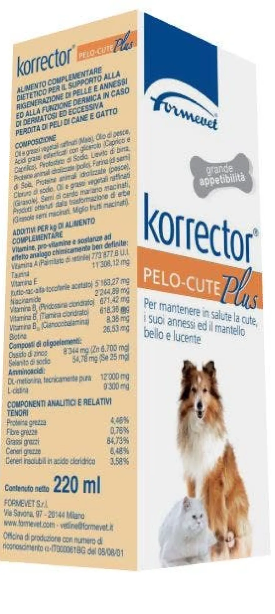 Korrector Pelo Cute Plus 220ml