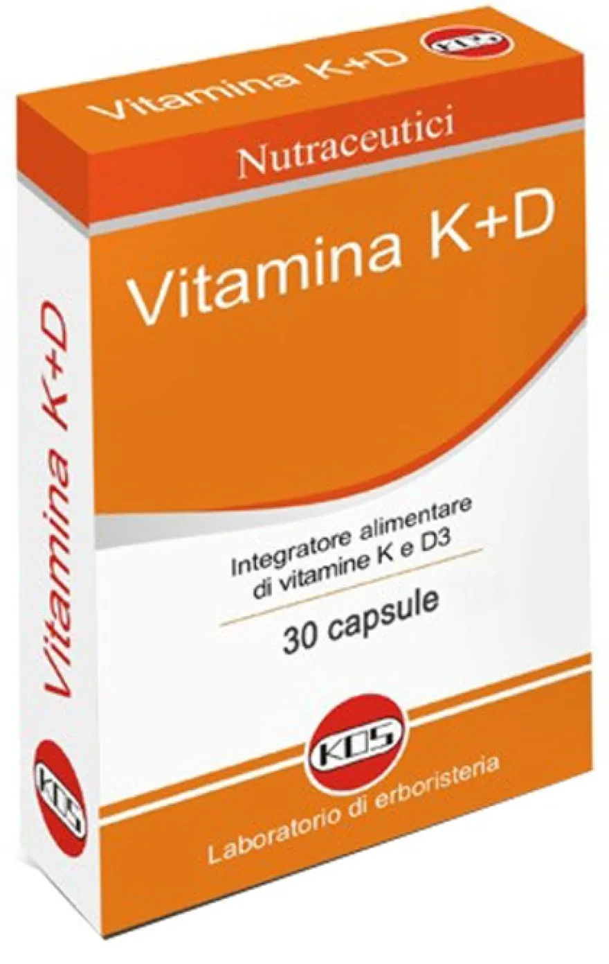 Kos Vitamina K+D Vegetale 30 Capsule