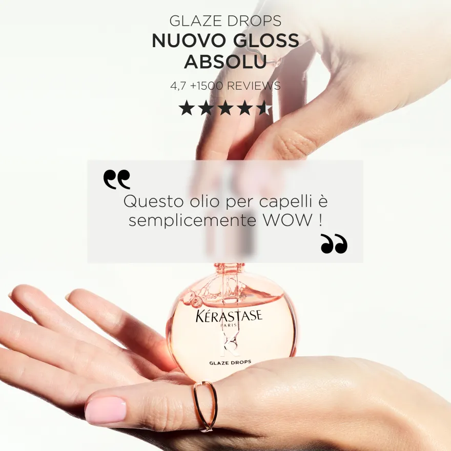 Kérastase Gloss Absolu Olio leggero Glaze Drops per capelli tendenti al crespo 45ml