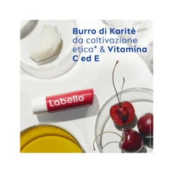 Labello Cherry Shine Burrocacao Labbra Colorato E Idratante All'aroma Di Ciliegia 4,8g