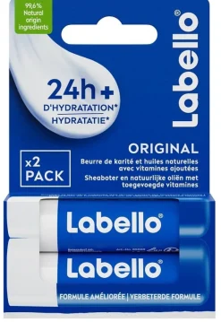 Labello Classic Care Duopack Balsamo Burrocacao Classico Fondente Sulle Labbra 2x4,8g