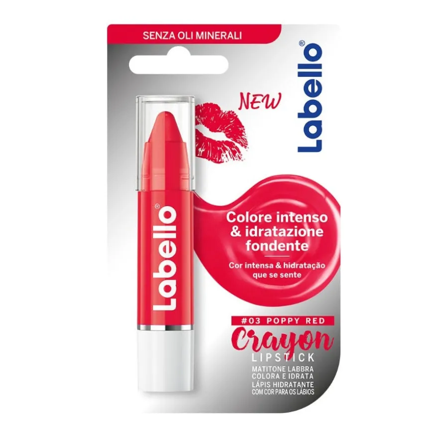 Labello Crayon Lipstick Poppy Red Matitone Labbra 1 Pezzo